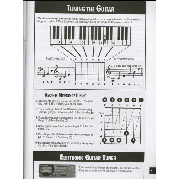 MEL BAY'S MODERN GUITAR METHOD GRADE 1, ©1990, BOOK ONLY (NO CD), 48 pgs. - Picture 3 of 4